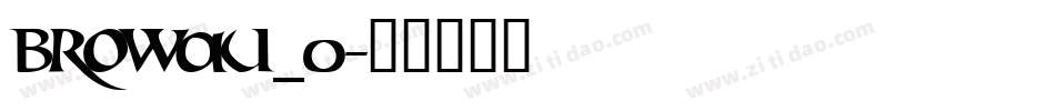 browau_0字体转换