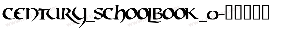 century_schoolbook_0字体转换