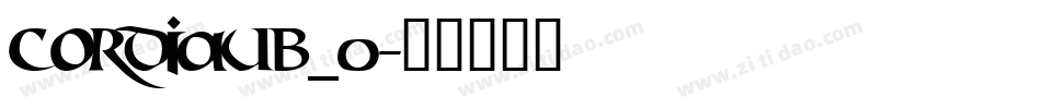 cordiaub_0字体转换