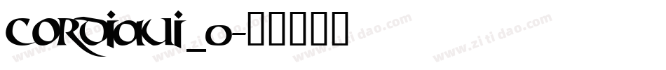 cordiaui_0字体转换