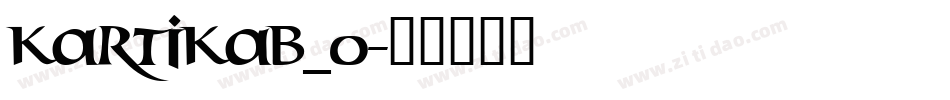 kartikab_0字体转换
