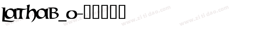 lathab_0字体转换