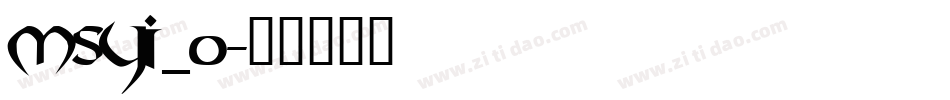 msyi_0字体转换