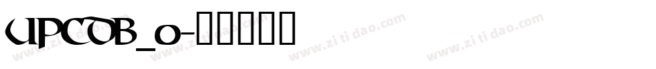 upcdb_0字体转换