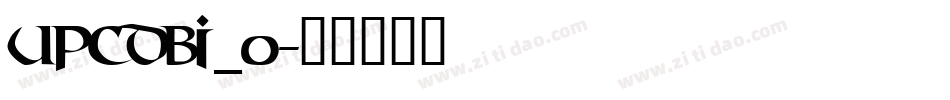 upcdbi_0字体转换
