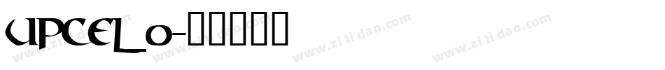 upcel_0字体转换