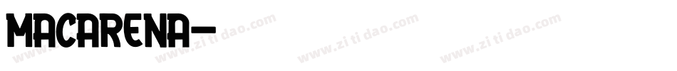 Macarena字体转换
