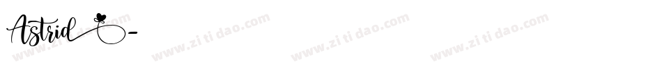 Astrid字体转换