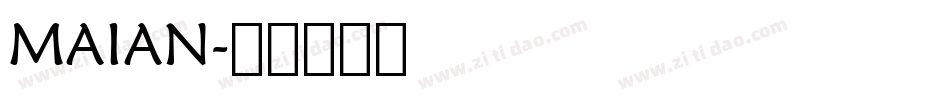 MAIAN字体转换