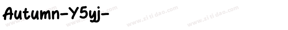 Autumn-Y5yj字体转换