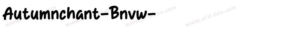 Autumnchant-Bnvw字体转换