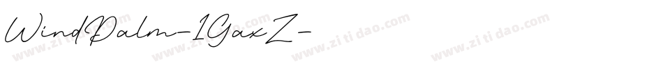 WindPalm-1GaxZ字体转换