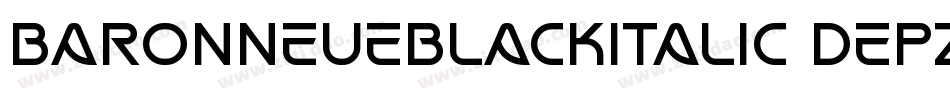 Baronneueblackitalic-dEPZ字体转换