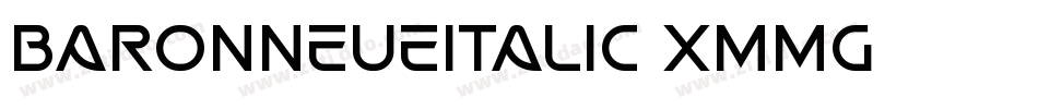 Baronneueitalic-XmmG字体转换
