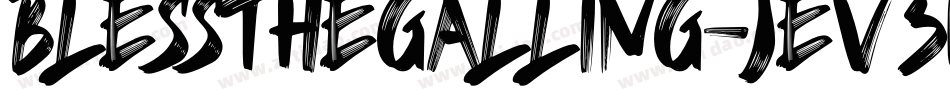 BlessTheGalling-jEV3M字体转换