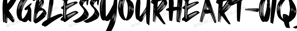 KgBlessYourHeart-01q9字体转换