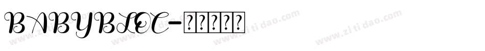 BABYBLOC字体转换
