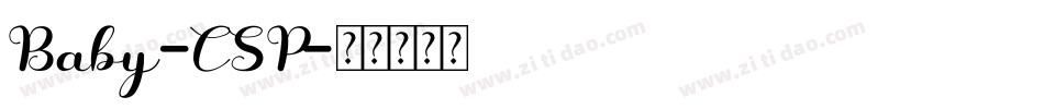 Baby-CSP字体转换