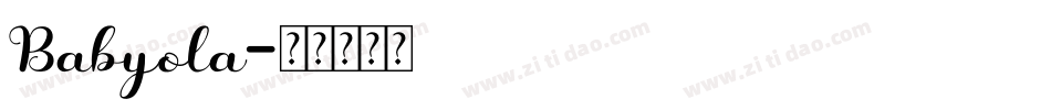 Babyola字体转换