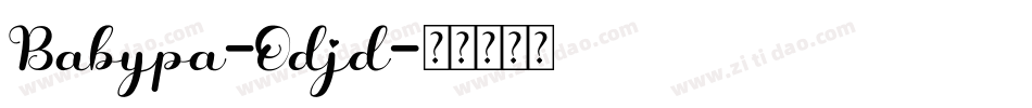 Babypa-Odjd字体转换