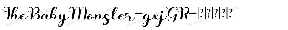 TheBabyMonster-gxjGR字体转换