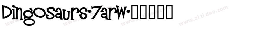 DingOSaurs-7arw字体转换