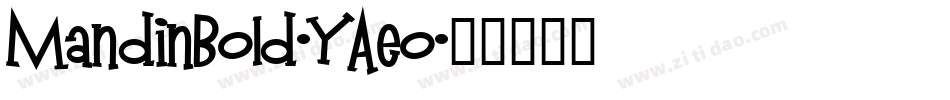 MandinBold-YAeo字体转换