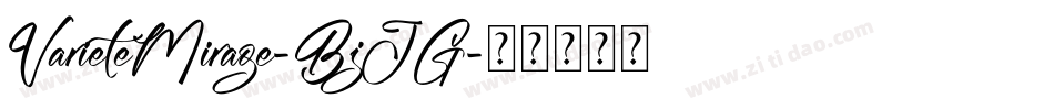 VarieteMirage-BjJG字体转换