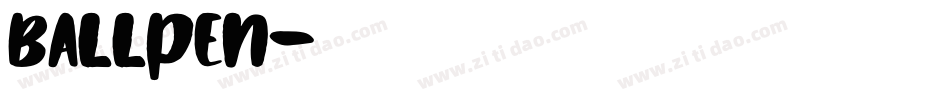 ballpen字体转换