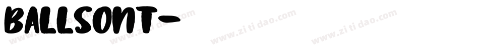 ballsont字体转换