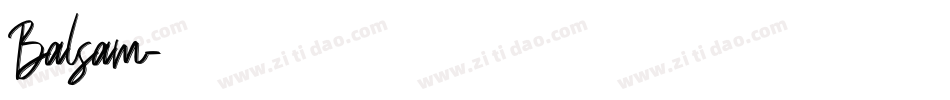 Balsam字体转换