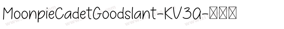 MoonpieCadetGoodslant-KV3A字体转换