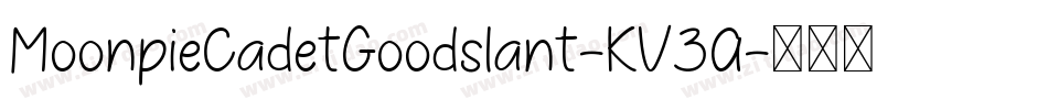 MoonpieCadetGoodslant-KV3A字体转换