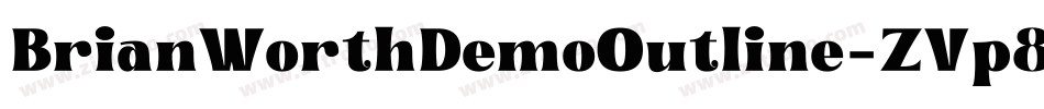 BrianWorthDemoOutline-ZVp83字体转换
