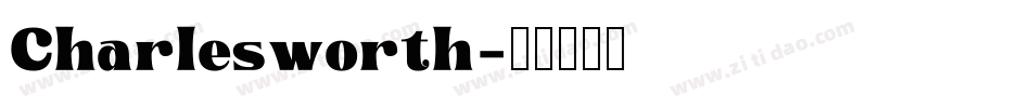 Charlesworth字体转换