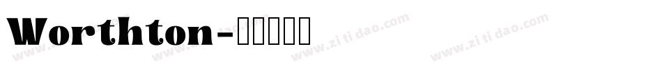 Worthton字体转换