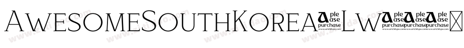 AwesomeSouthKorea-Lw54字体转换