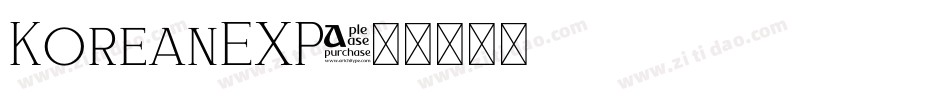 KoreanEXP字体转换