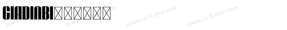 GIADINBI字体转换