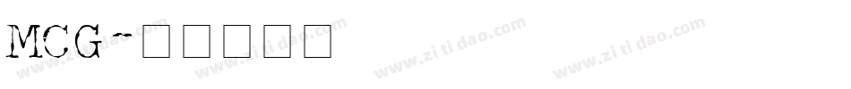 MCG字体转换