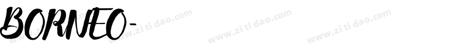 BORNEO字体转换
