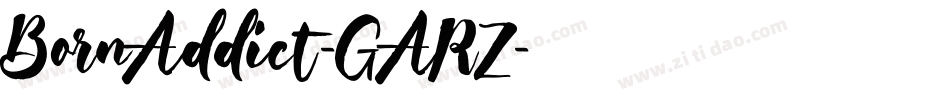 BornAddict-GARZ字体转换