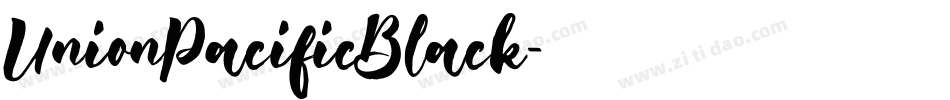 UnionPacificBlack字体转换
