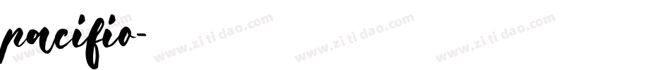 pacifio字体转换