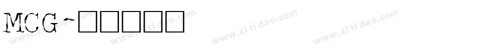 MCG字体转换