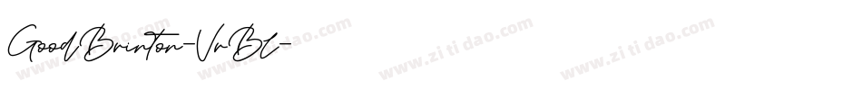 GoodBrinton-VrBl字体转换