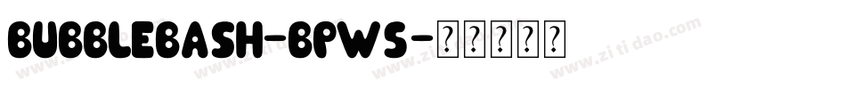 BubbleBash-BPW5字体转换