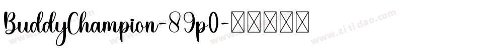 BuddyChampion-89p0字体转换