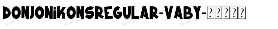DonjonikonsRegular-VABy字体转换