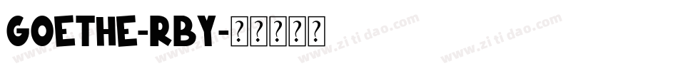 Goethe-rBy字体转换